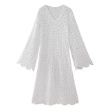 Zingj Women's Wear 2024 Summer New Lace Embroidered Hollowed-Out