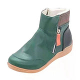 Short-Box Martin Boots 2025 Autumn And Winter New Double Zipper Flat Bottom Snow Boots