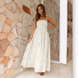 Zingj Summer Small Fresh Fashion Print Personality Back Hollow Sling