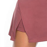 Two-Piece Hakama Skirt Women's Solid Active Performance Skort Lightweight for Running Tennis Golf Sports Mini