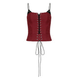 Sexy Strap Gilled Waist-Coat Sling Sling Suit Woman 2025 Lace Splicing Bosom New