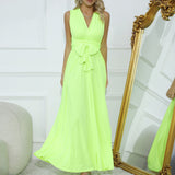 Cross-Back Sexy Tie Dress Long Dress