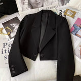 Zingj Suit Jacket Lady Small Man 2024 Spring Pink Autumn New Students Versatile Small Suit Fashion