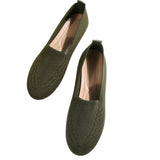 Flying Large-Size Low-Heeled Flat-Soled Single Shoes Women's Flying Mesh Shallow Lazy Casual Work