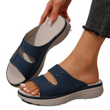 New Summer Thick-Soled Slippers Women's Shoes Thick Soles With Casual Slippers Outside Wearing Cold