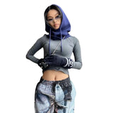 Zingj And Winter New Hat Scarf Integrated Wool Knitting Rope Hat Sleeve Retro Hoodie