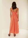 Zingj Summer New Women's Wear Temperament Casual One-Word Collar Halter Dress
