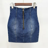 New Star Temperament Double Buckle Wash Denim Suit Jacket Jacket