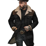 Autumn And Winter Men's Coat Velvet Jacket More Pocket Coat More