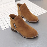 Women's Boots Autumn And Winter Grinding Party And The Korean Version Of Martin Boots Women's Casual Large-Size Short-Bobine Cotton Boots
