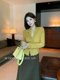 Xixi 2025 Winter New Temperament Lace V-Word Collar Knot Tie Shirt Fashion Women