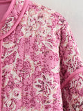 Women's New Printed Cotton Coat Thin Cotton Coat