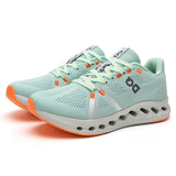 New Men's Ultra-Light Running Shoes Shock Absorbing Sneakers Men's Breathable Thick Bottom Flying Mesh Mesh Racing