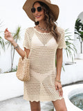Shirt Women's Crocheted Empty Burqa Summer Bikini Knitted Beach
