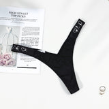Water Drill English Letter Loose With Sexy Trousers T Trousers Comfortable Ice Silk Thongs Ladies