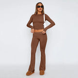 Solid Color Slim Slimming Low