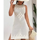 New Sexy Knitted Beach Hoodie Long Dress Bikini Burqa