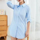 Shirts Women White Shirt Women Long Sleeve Shirts Woman Pink Blouse Tops Office Lady Long Shirt Woman Oversize Blouses