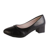 Heel Single Shoes Women 2025 New Spring And Summer Small Fragrant Wind Soft Leather Soft Sole Commuting Women's Shoes Square Head Gentle Mary Jane