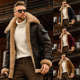 New Fur One Men's Coat Thicked Medium And Long Jacket Ebay Amazon Imitation Leather