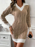 And Winter Long-Sleeved Jasmine Sweater 2025 Doll Collar Cover Small Knitted Short
