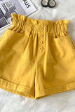 Summer Elegant High Waist Shorts Women Casual Solid Wide Leg Loose Cotton Short Pants With Belt Korean Sweet