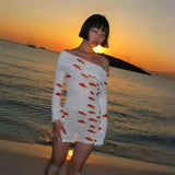 Fish Printed Mesh Mini