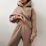 And Winter Women's Casual Fashion Thick Long-Sleeved Trousers Two