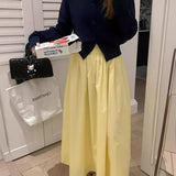 Dress 2025 Spring And Summer New Small Temperament Gentle High-Waist A Word Thin Umbrella Skirt Dress