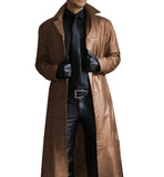 Men's Long-Winded Men's Fashion Plus PU Leather