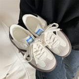 Flat-Bottomed Women's 2025 Autumn New Thick-Soled Small White Shoes Port Air Breathable Leisure Sports Board