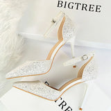 Shoes Sexy High Heels Women Pumps Sparkle Sequins Stiletto Heels 10 Cm Party Shoes Women Heels Summer Women Sandals