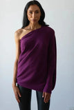 Color Round Neck Long Sleeve