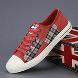 Men's Canvas Shoes Men's Shoes Lightening High Splicing Student Trend Casual Running Shoes Low-Top Sports