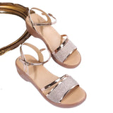 Slope Hedging Toe Buckle Sandals Women Large Thick Bottoms In The Cool