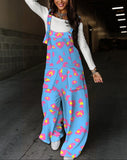 Zingj New Fall Print Waist Strap Enders Trousers