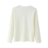 2025 Spring Asymmetrical Button Decoration Knits
