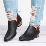 Size Wish New Casual Women's Shoes After Zipper Short Barrel Martin
