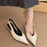 Low-Heeled Apricot-Colored Single-Shoe Fairy Shoes 2025 New Spring And Summer Pointed Skirts With Skirts Late Evening Single