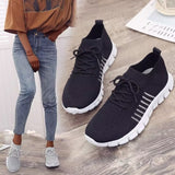 2025 New Large-Size Women's Shoes Pure Color Tie Hollow Light Casual Sports