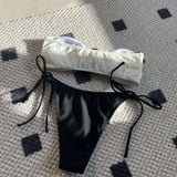 2024 Color Rose Brae With Drawstring Strap Split Swimsuit