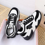 Women's Shoes With Thick-Bottomed Old Dad Shoes 2025 Summer New Fashion Lace-Up Single Shoes For Students Casual Sports