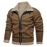 Order 2025 New Thick Haired Man Coat Long Coat Wish Imitation Leather Velvet Japan And South Korea
