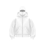 Light Board Autumn Ins New Hooded Jacket Short Coat Men's Double Hat Autumn And Winter Couple