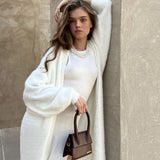 2025 New Long Imitation Sting Cardigan Women Hot Selling Lazy Wind Knitted Sweater With