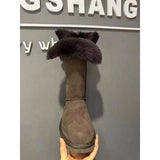 Fur Integrated Fashion In The Sleet Snow Boots Women 2025 New Thick Cotton Boots Golden