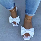 Cool Drag Women 2025 Summer New Bow Cool Drag Women Flat-Soled Popular