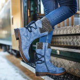 Autumn And Winter New Leisure Hairline Outlet Short Boots Women Flat Bottom Snow Boots Set Martin Women