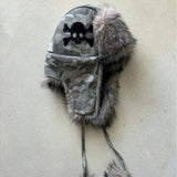 Winter Warm New Clothing Skeleton Print Men And Women Personality Trend Lei Feng Hat