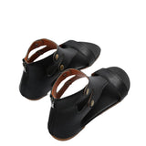 Toe After Zippered Sandals Women's Large-Size Retro Windy Slippers Roman